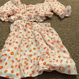 Two piece children’s skirt  and short set